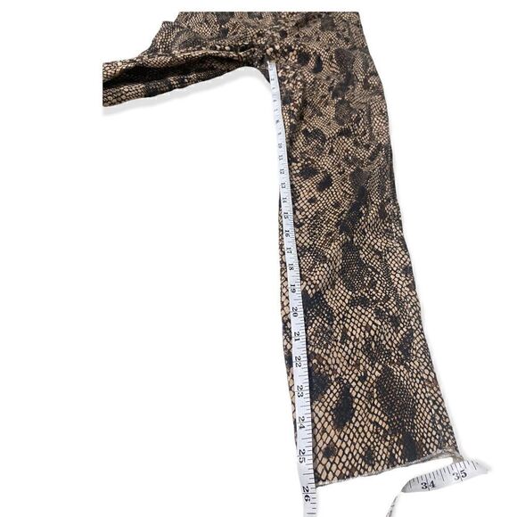 Free People Two Faced Snakeskin Raw Hem Pants Women's Size 28 We The Fre… - Picture 8 of 8